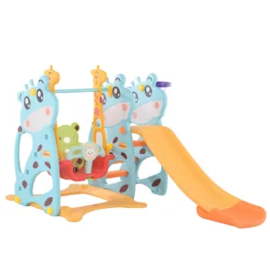Spatiu de joaca Nichiduta Garden Deer BlueYellow 3 in 1 cu Leagan
