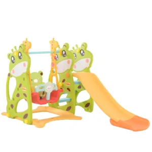 Spatiu de joaca Nichiduta Garden Deer Green 3 in 1 cu Leagan