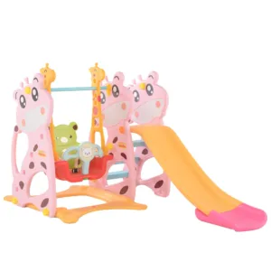 Spatiu de joaca Nichiduta Garden Deer PinkYellow 3 in 1 cu Leagan