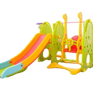 Spatiu de joaca Nichiduta Garden Family Green 3 in 1 cu Cos de baschet