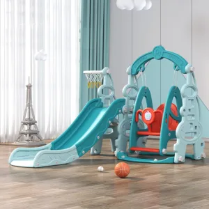 Spatiu de joaca copii3in1 Nichiduta Garden Tower Arcada Blue interiorexterior cu tobogan
