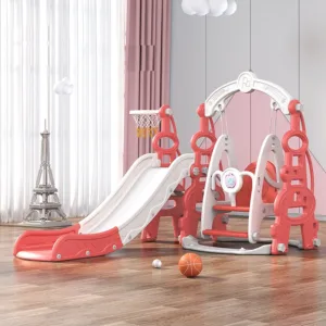 Spatiu de joaca copii3in1 Nichiduta Garden Tower Arcada Red interiorexterior cu tobogan
