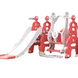 Spatiu de joaca pentru copii Nichiduta Garden Tower Red interiorexterior 3in1 cu tobogan