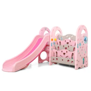 Spatiu de joaca Nichiduta Garden Big Meteor Pink pentru interior cu Tobogan