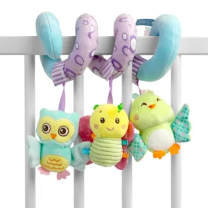 Spirala cu jucarii din plus pentru patutcarucior Sensillo Bufnite