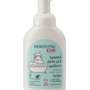 Spuma delicata de spalare pentru bebelusi Gerovital Kids 300 ml