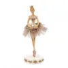 Statueta balerina costum din tiul crem cu paiete