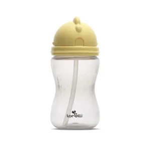Sticla copii cu pai Lorelli Baby Care Galben