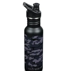 Sticla cu capac sport Klean Kanteen Classic Narrow Black Camo 532 ml