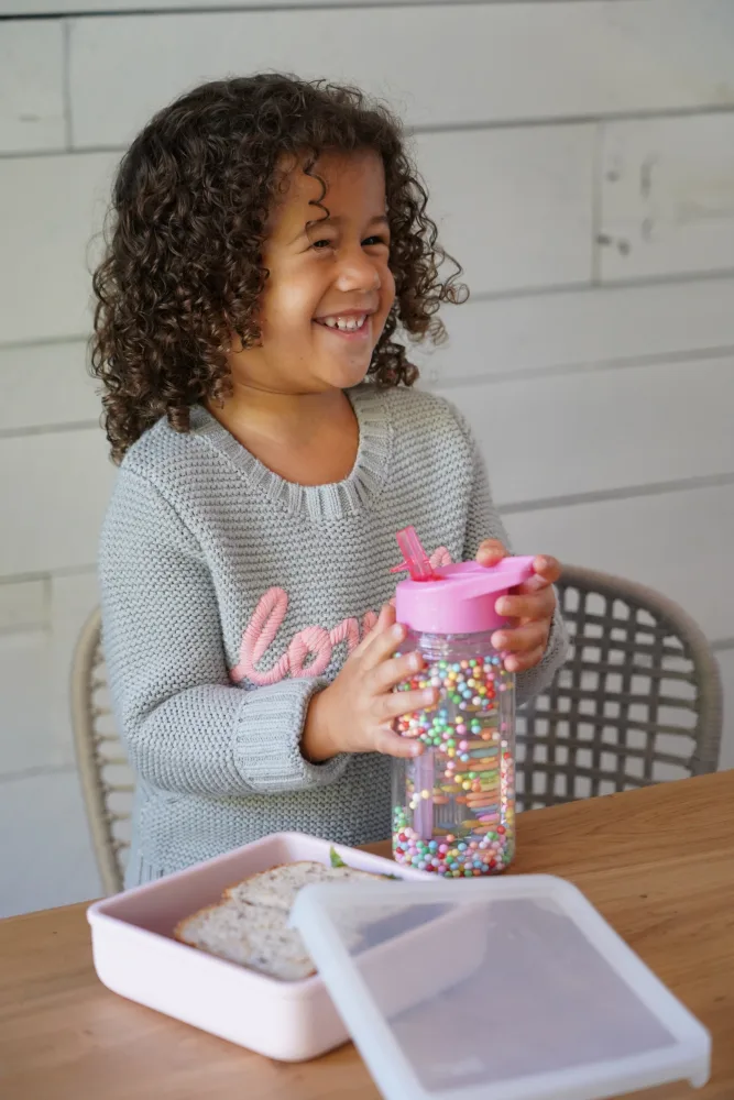 Sticla de apa cu pereti dubli Melii Pink 300 ml