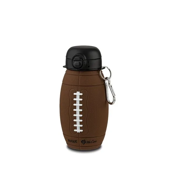 Sticla de apa din silicon Nava We care minge rugby 700 ml