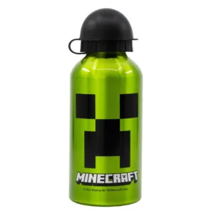Sticla din aluminiu 400 ml Minecraft Creeper Verde