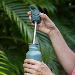 Sticla din otel pentru copii Klean Kanteen Kid Classic Narrow 355 ml cu capac sport flip Ice Cream