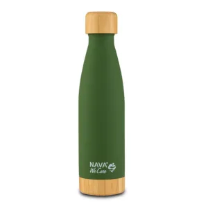 Sticla termoizolanta bambus calatorii Nava verde 500 ml