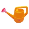 Stropitoare de jucarie pentru copii Huby Toys Orange cu maner si capat cu floricica