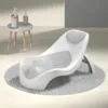 Suport de baie pentru bebelusi Little Mom Grey design ergonomic pliabil