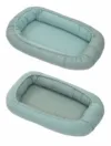 Suport de dormit Amy Babynest reversibil 70x45 cm tricot verde