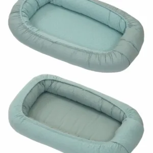 Suport de dormit Amy Babynest reversibil 70x45 cm tricot verde