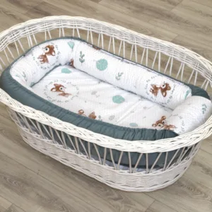 Suport de dormit Babynest by Amy Premium bumbac si catifea Caprioara mica 70x45x15 cm