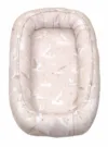 Suport de dormit Babynest reversibil 70x45 cm bumbac gasca bej