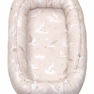 Suport de dormit Babynest reversibil 70x45 cm bumbac gasca bej