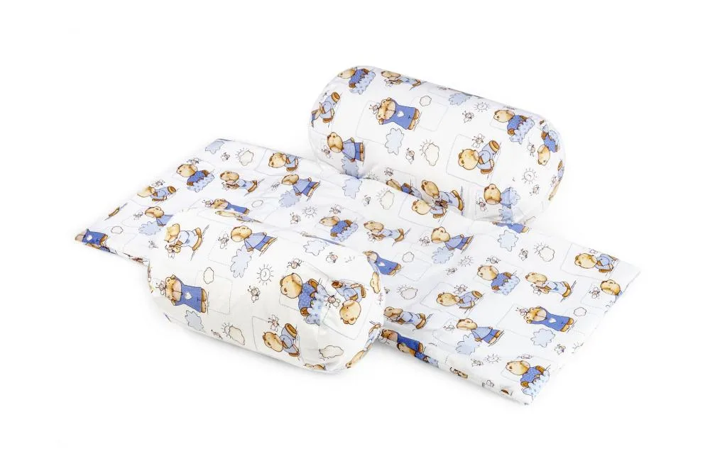 Suport de siguranta SomnArt Ursuleti cu paturica impermeabila pentru bebelusi