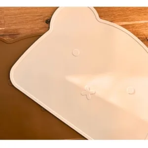 Suport farfurie pentru copii din silicon antiderapant Retter Brun
