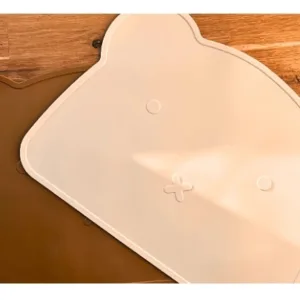 Suport farfurie pentru copii din silicon antiderapant Retter Mjolk Bej