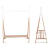 Suport haine Tipi Childhome 107x48x137 cm lemn natural alb