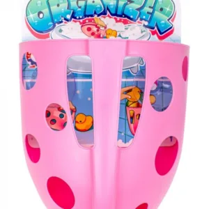 Suport pentru jucarii de baie cu ventuze Organizator Pink