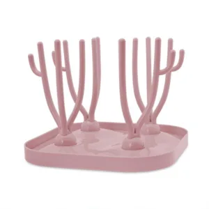 Suport pentru uscarea biberoanelor si accesoriilor Blush Pink