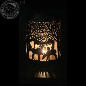 Suport perforat pentru lumanare mare 17 cm