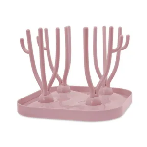 Suport uscare biberoane si tetine Lorelli Blush Pink