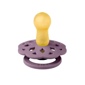 Suzeta Bibs Boheme Latex tetina rotunda 6 luni + Mauve