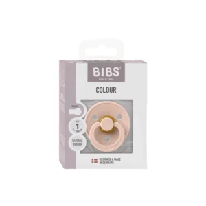 Suzeta Bibs Colour Latex tetina rotunda 0+ luni Blush