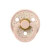 Suzeta Bibs Studio Colour Flower Latex tetina rotunda 0 luni + Blush