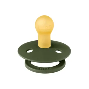 Suzeta Colour Latex Bibs tetina rotunda 0 luni + Hunter Green