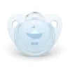 Suzeta Nuk Baby blue silicon M1 barcuta 0-6 luni