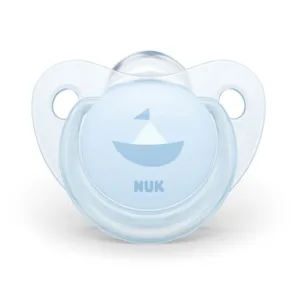Suzeta Nuk Baby blue silicon M2 barcuta 6-18 luni
