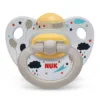 Suzeta Nuk Happy Kids latex M3 transparentgri 18-36 luni