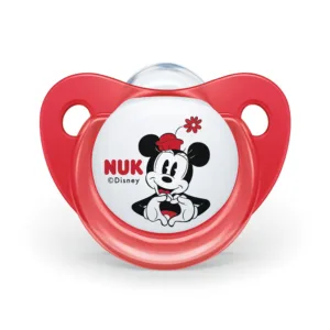 Suzeta Nuk Mickey silicon M2 rosu 6-18 luni