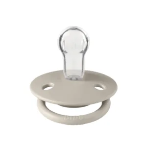 Suzeta de lux silicon Bibs tetina rotunda marime universala 0-3 ani Sand