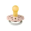 Suzeta fosforescenta Bibs Boheme Glow Latex tetina rotunda 0 luni + Blush