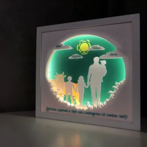 Tablou luminos Parinti si copii 051