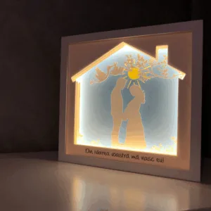 Tablou luminos Parinti si copii 068