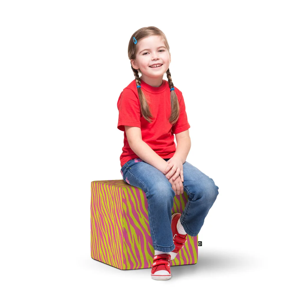 Taburet Updeco cub L Zebra pink