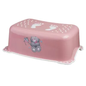 Taburet copii Bears Pink White antialunecare