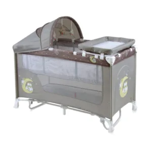 Tarc cu 2 niveluri Lorelli Nanny Plus Rocker Bej cu bufnita