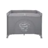 Tarc de joaca pentru copii Lorello Sunny Playground Cool Grey Star deschidere laterala cu fermoar