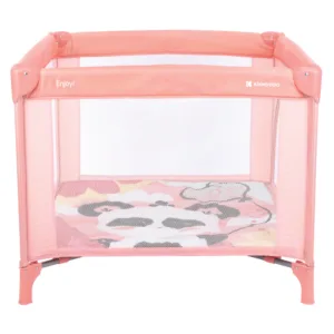 Tarc de joaca pentru copii KikkaBoo Enjoy Pink Panda 2023 cu pliere compacta